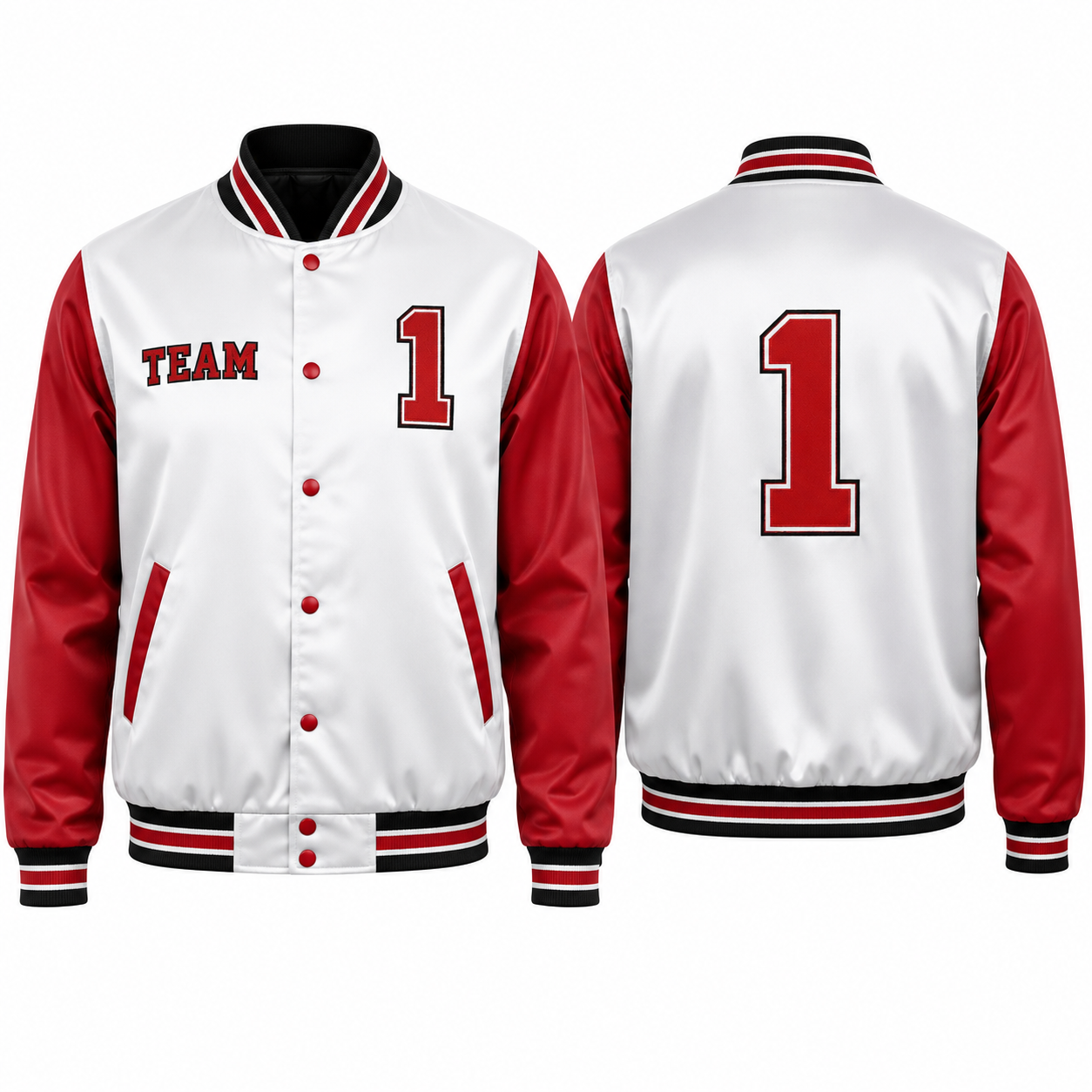 Basketball Satin Bomber Jacket