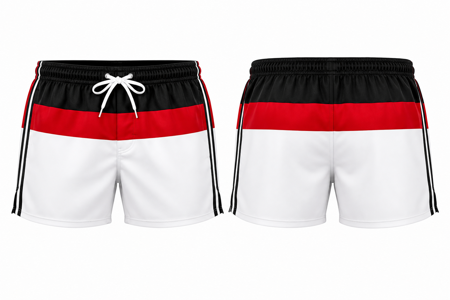 Rugby Striped Band Shorts