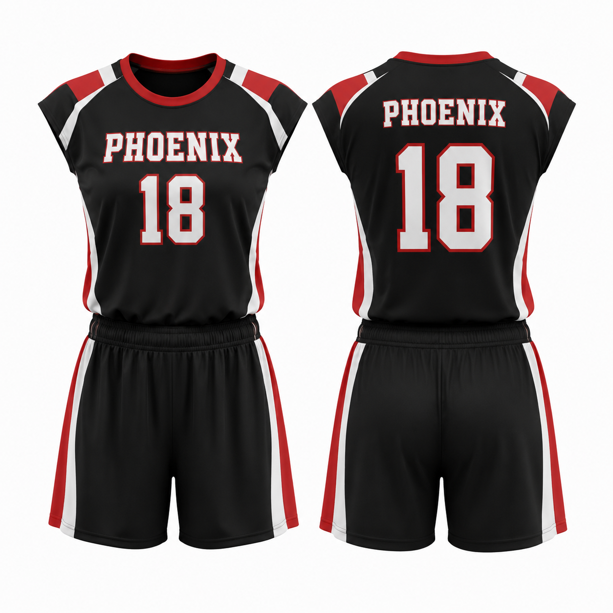 Volleyball Cap Sleeve Uniform